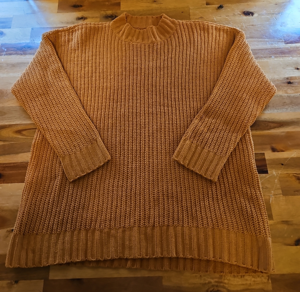 Cozy Mustard Color Knit Sweater